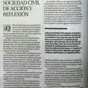 SOCIEDAD CIVIL DE ACCIÓN Y REFLEXIÓN. IGNACIO CEREZUELA . Artículo publicado en La Opinión