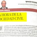 LA HORA DE LA SOCIEDAD CIVIL. Ignacio Cerezuela. Artículo publicado en La Opinión